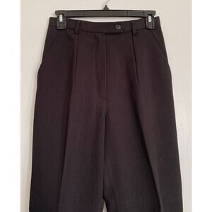 Black Vintage Lena Gabrielle Polyester High Waisted Trousers 4
